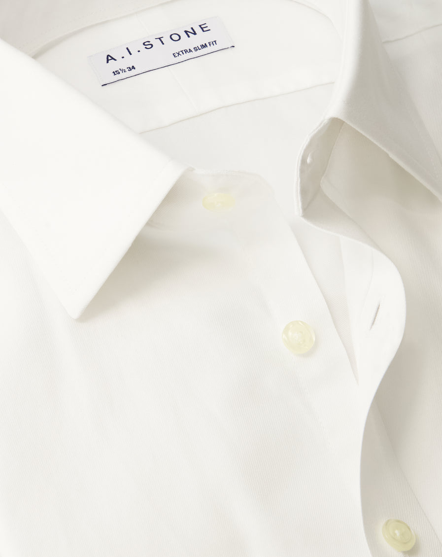 Mens Soft Twill Spread Collar NON IRON Slim Fit With a Pocket