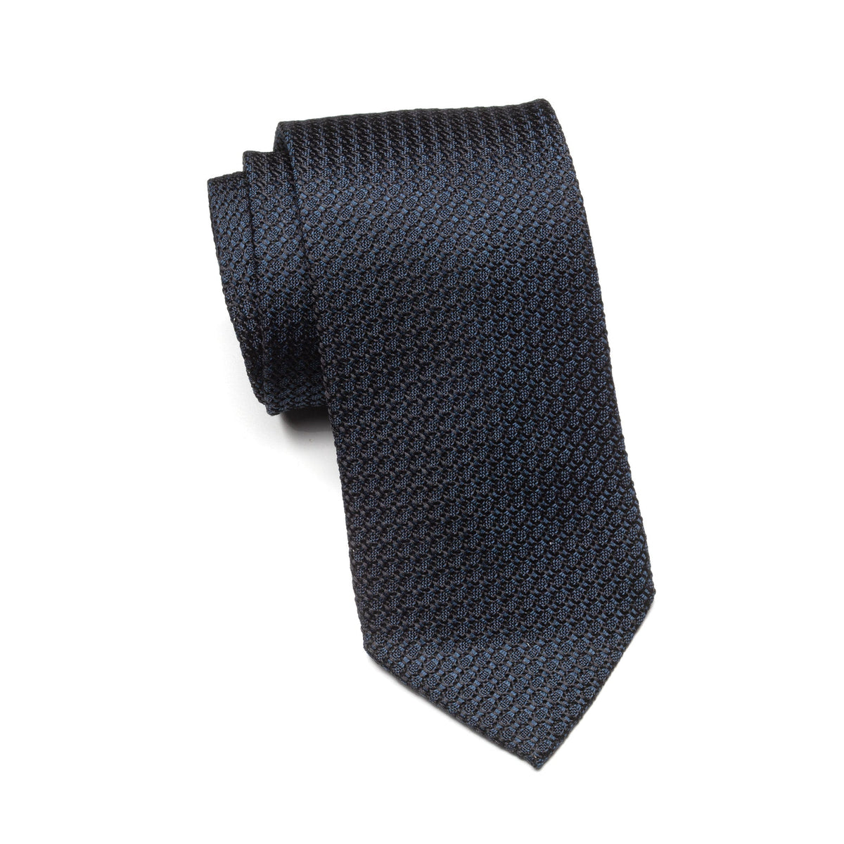 Mens Ledberry Grenadine Tie – Midnight Weave