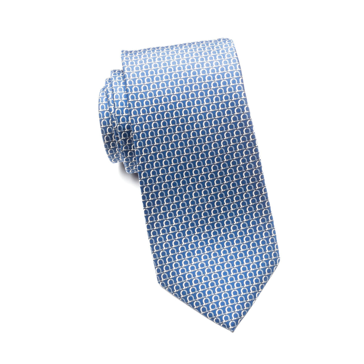 Mens Ledberry Silk Tie – Blue Omega Chain