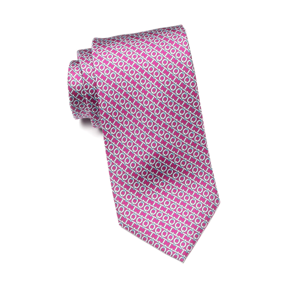 Mens Ledberry Silk Tie – Flamingo Chain