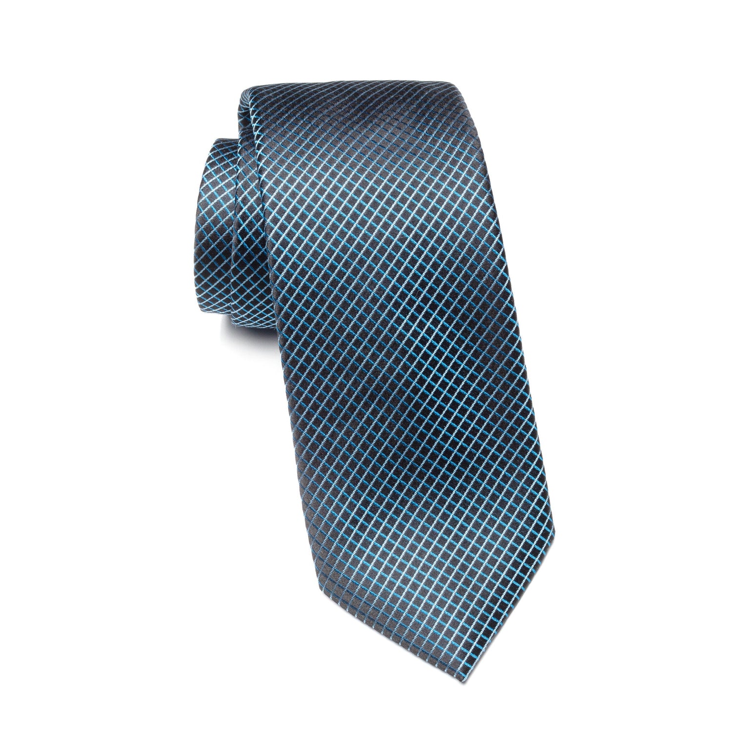 Mens Ledberry Silk Tie – Blue Circuit