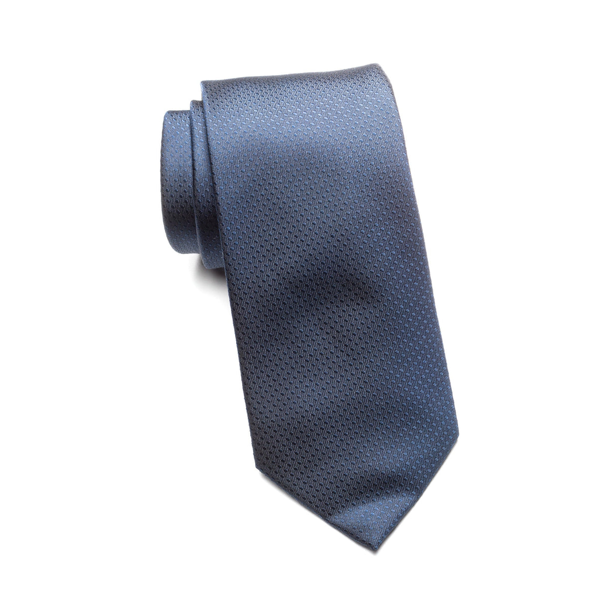 Mens Ledberry Silk Tie – Midnight Woven Dot