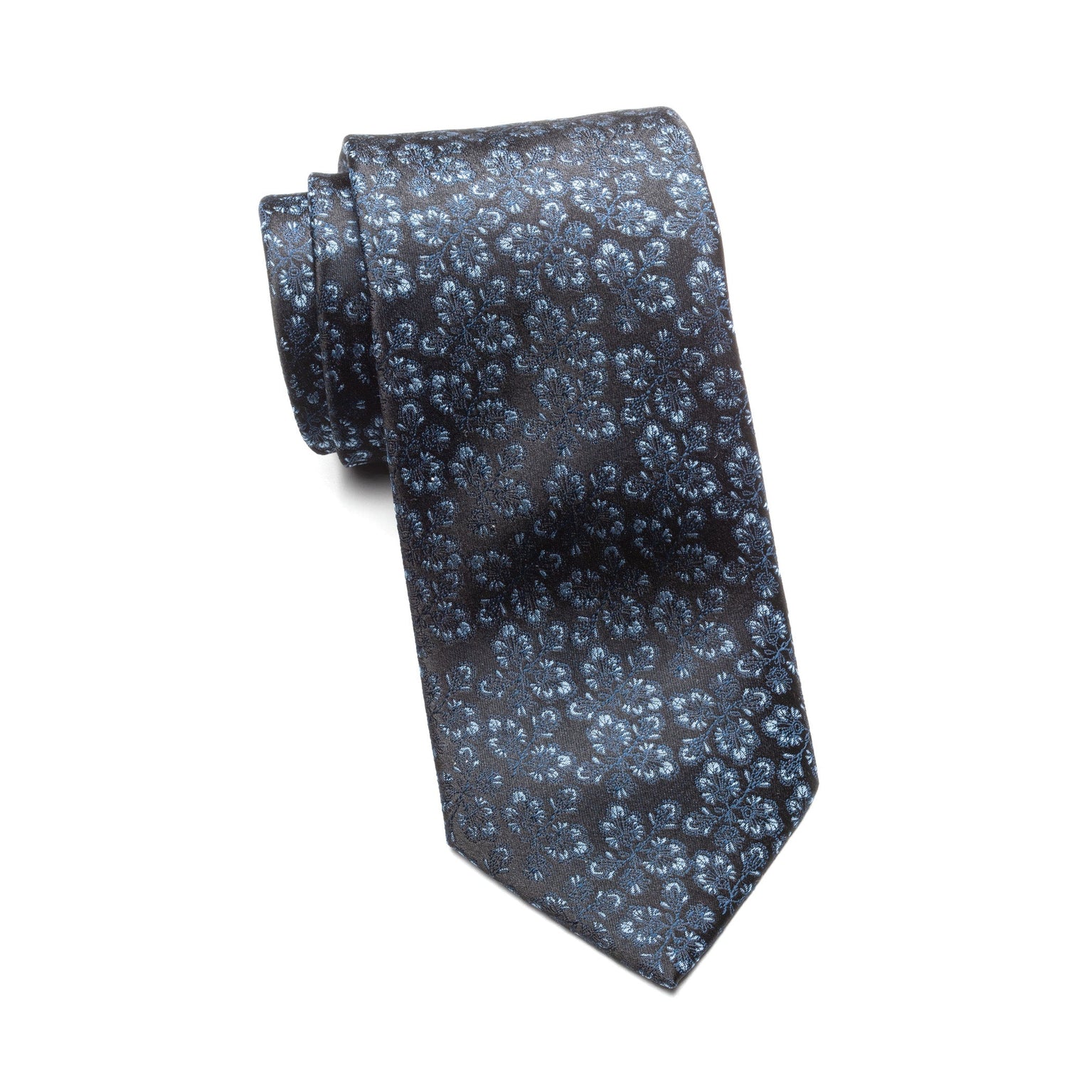 Mens Ledberry Silk Tie – Midnight Petal
