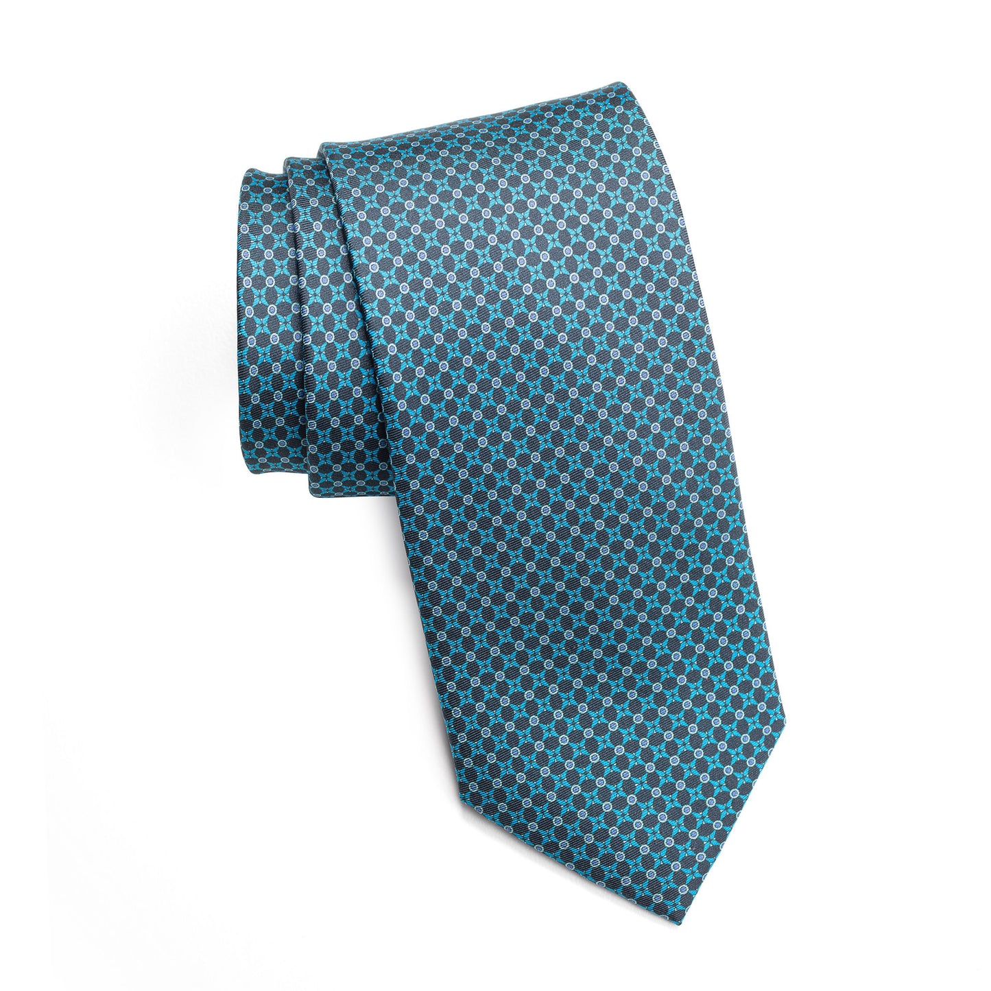 Ledberry Men's Teal Nexus Printed Tie