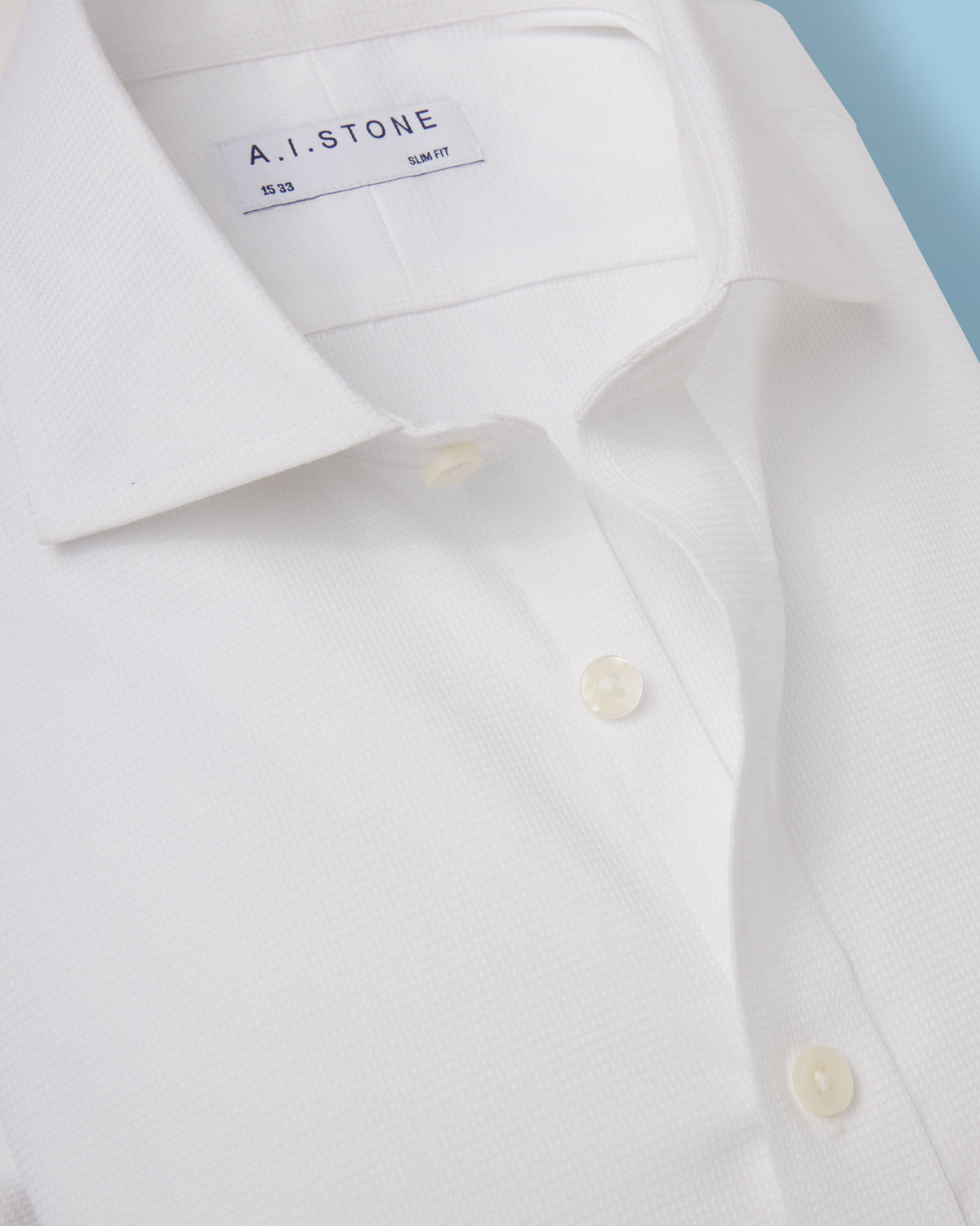 Men's Non-Iron Textured White Shirt