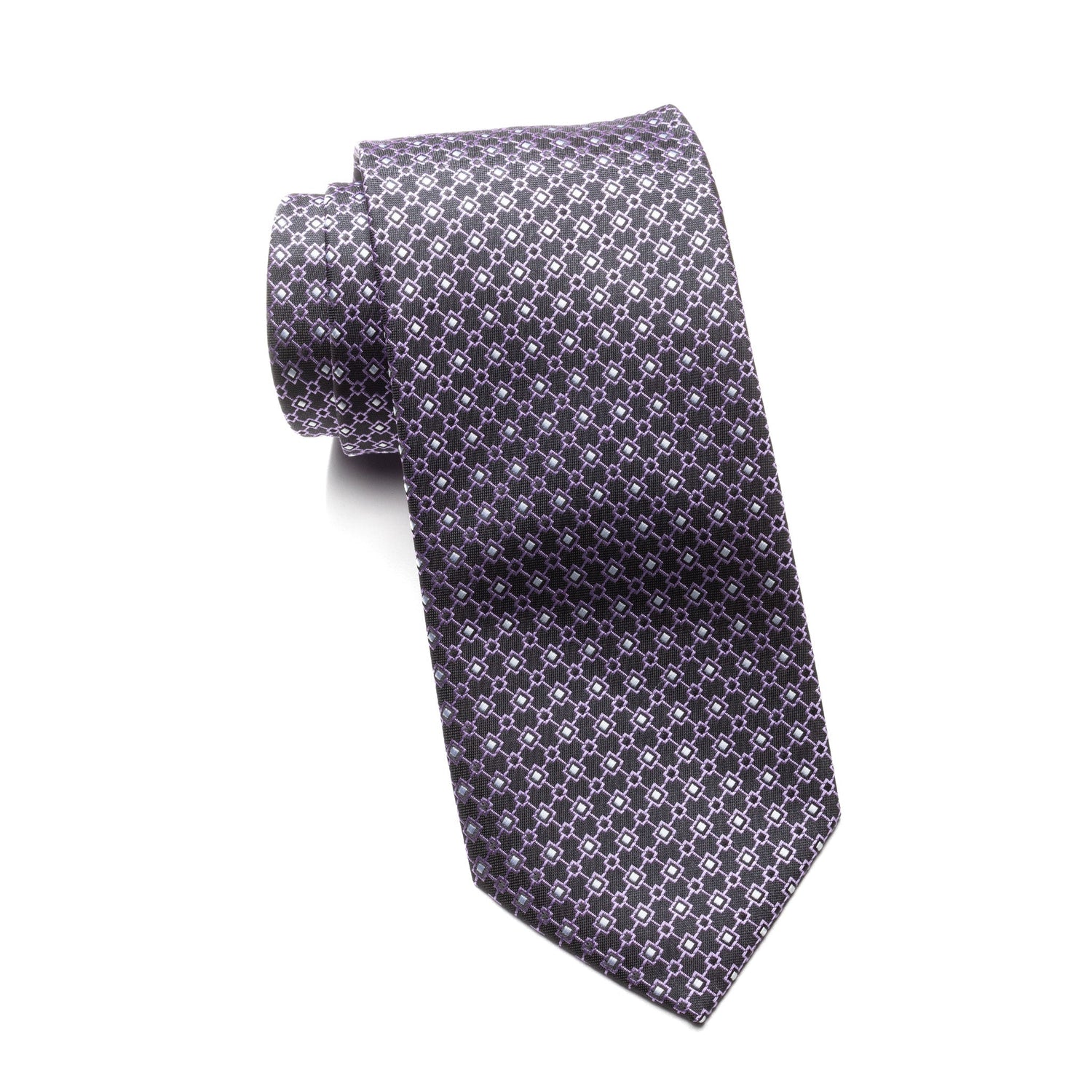 Teens Aurelio & Co Tie – Plum Grid