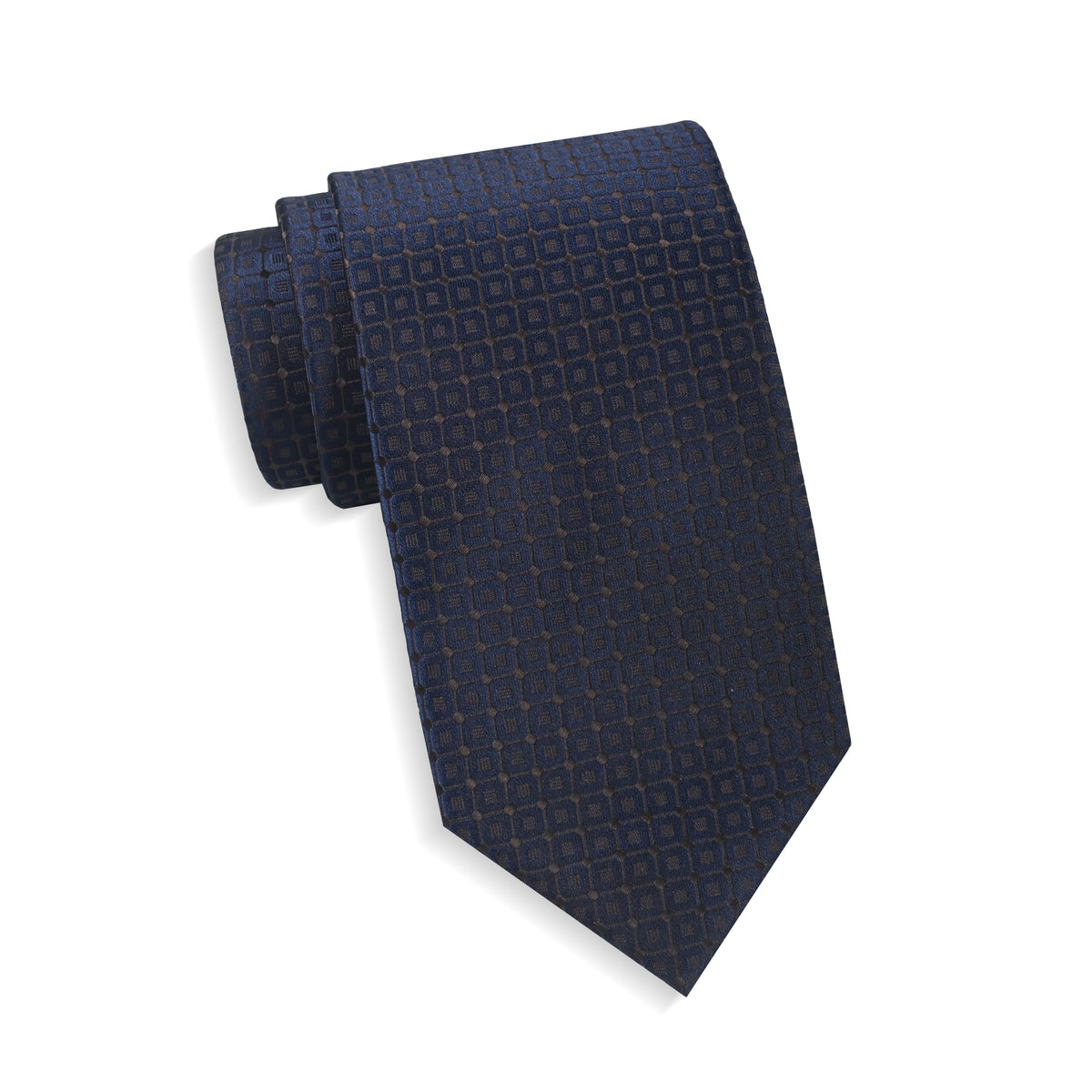 Mens Aurelio & Co. Tie - Bronze Tonal Square - polyester microfiber tie