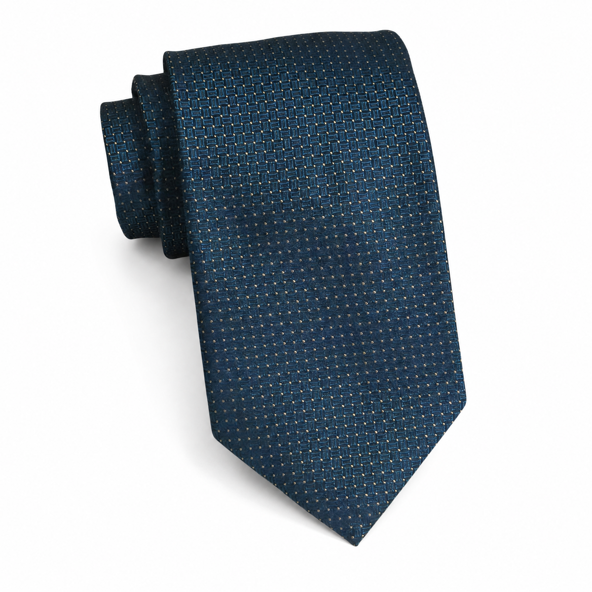 Teens Aurelio & Co. Tie - Teal Gold Dot - polyester microfiber tie