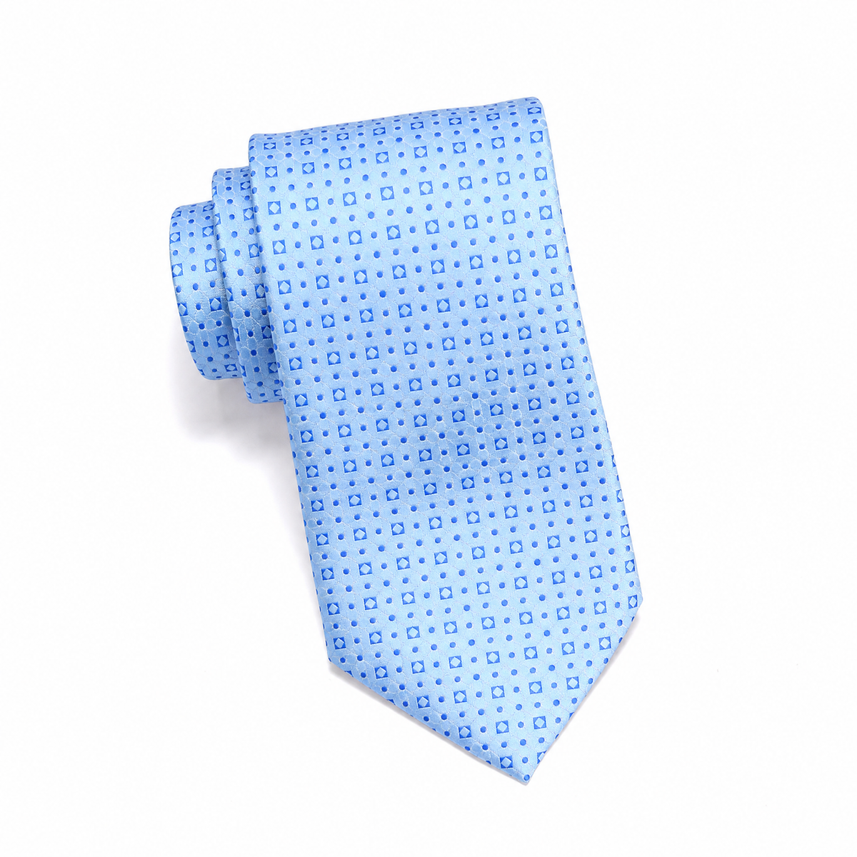 Teens Aurelio & Co. Tie - Sky Diamond Dot - polyester microfiber tie