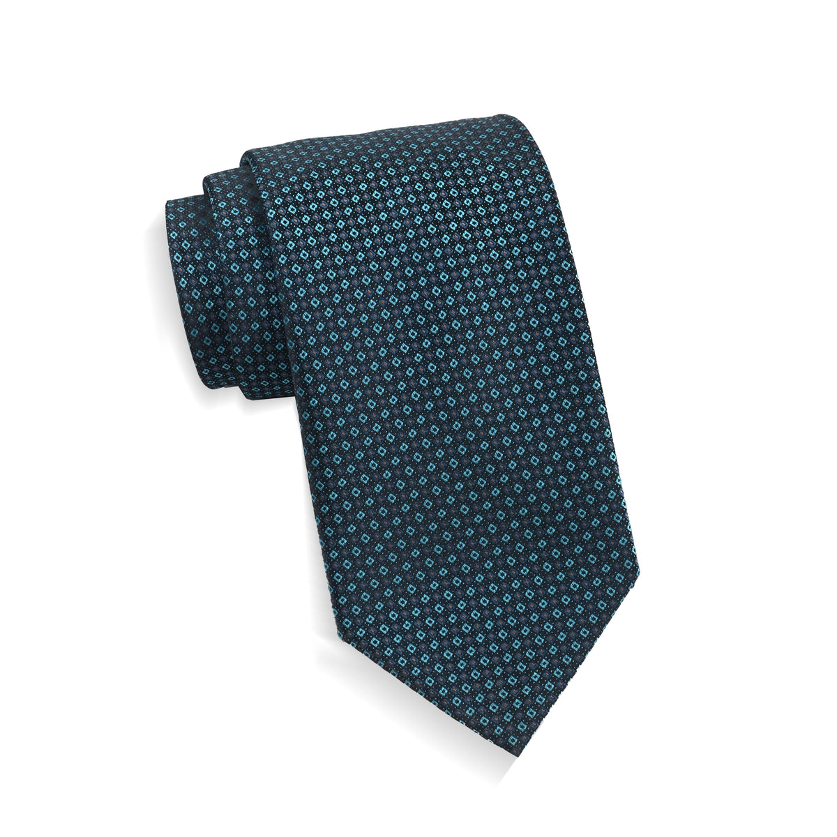 Mens Aurelio & Co. Tie - Turquoise Diamond Ring - polyester microfiber tie
