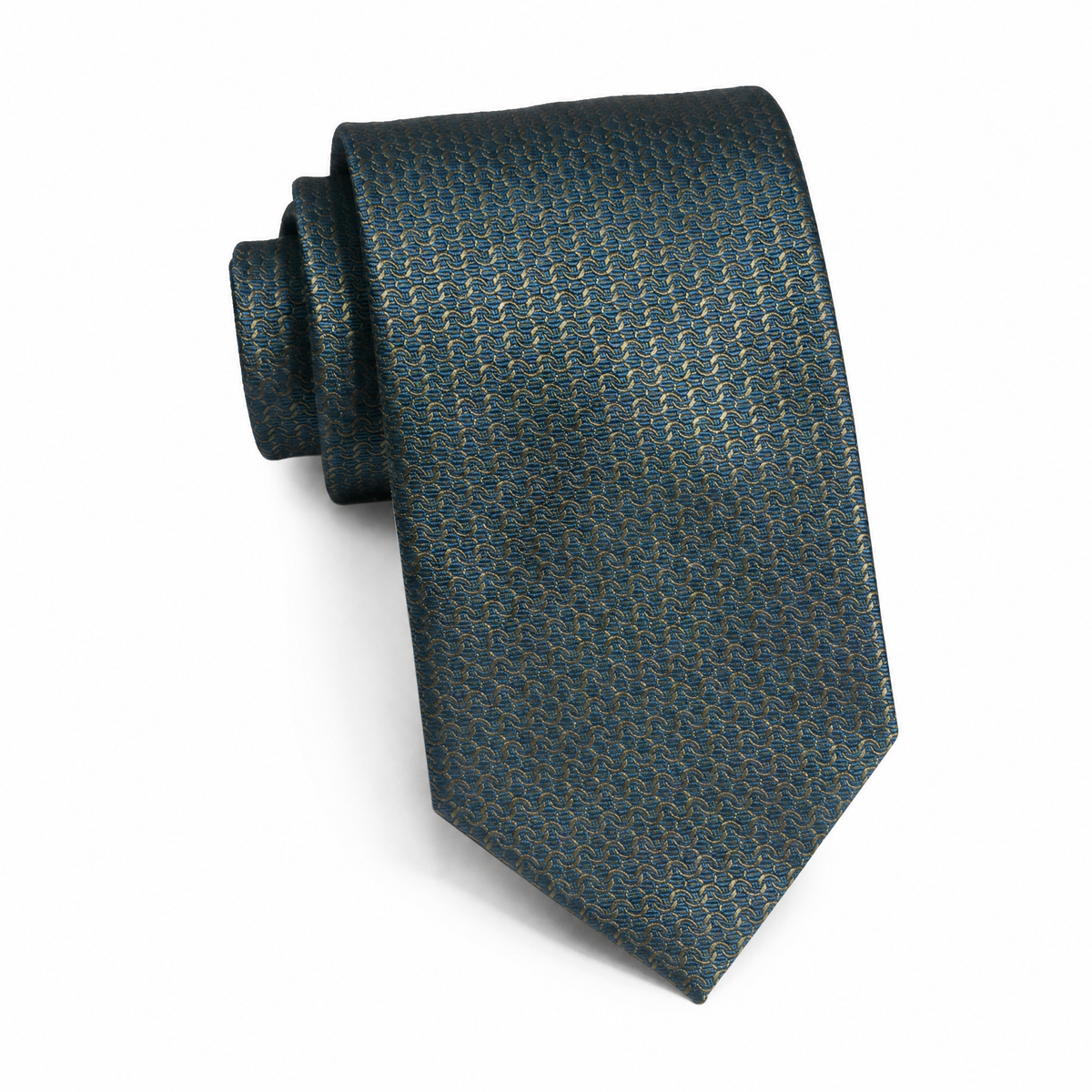 Mens Aurelio & Co. Tie - Olive Tonal Scale - polyester microfiber tie