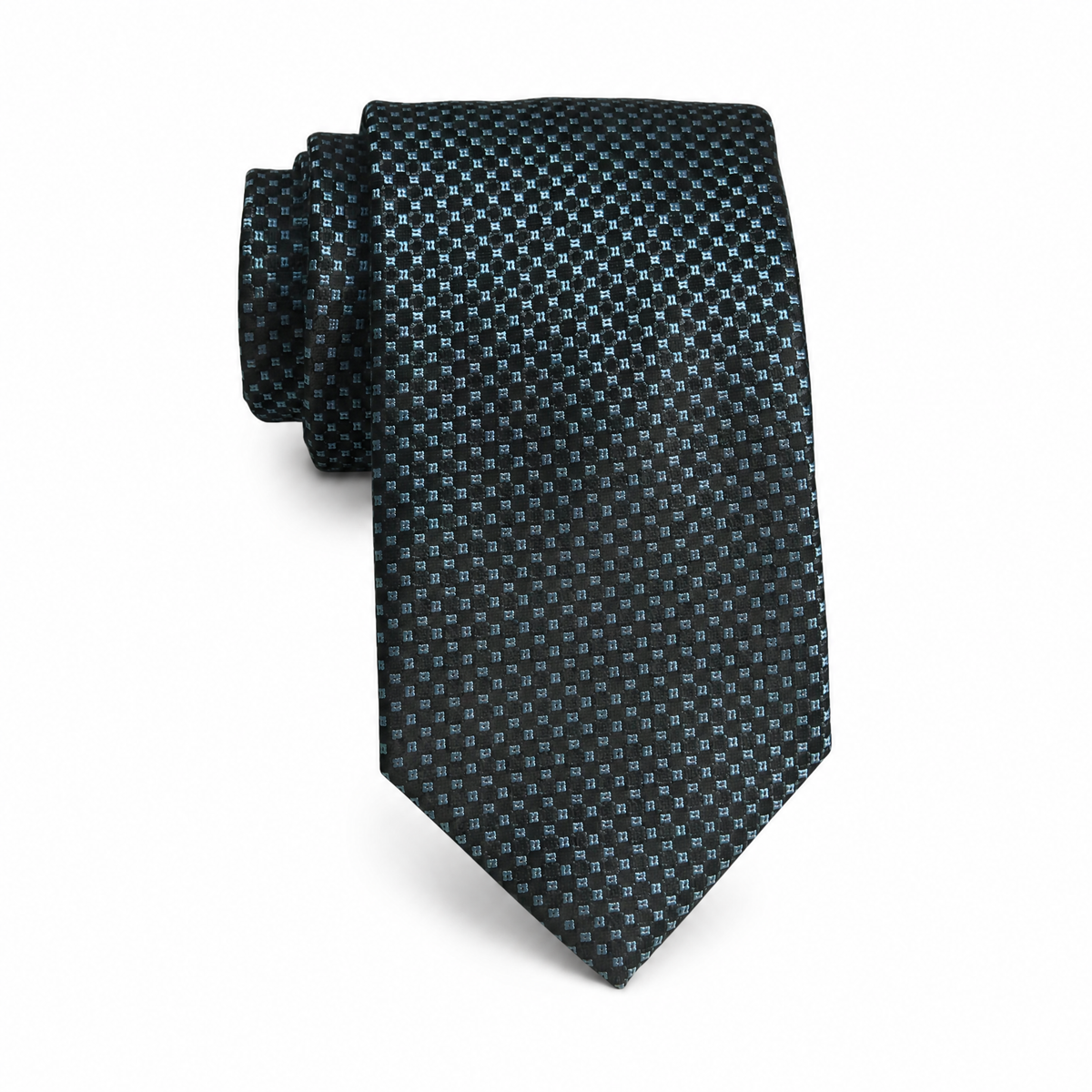 Mens Aurelio & Co. Tie - Frost Square Dot - polyester microfiber tie