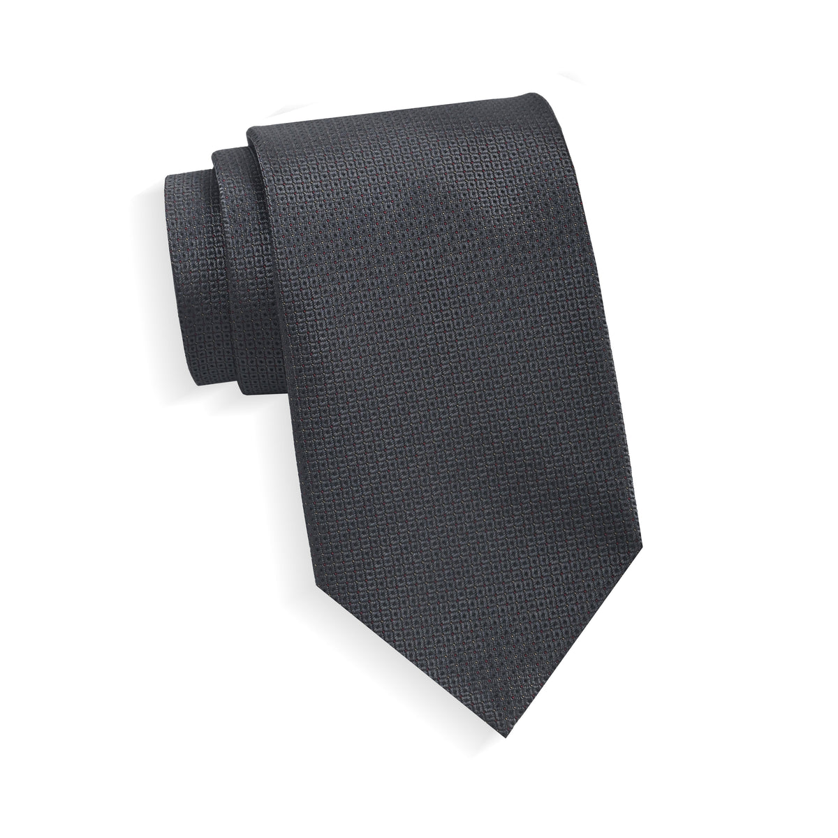 Teens Aurelio & Co. Tie - Charcoal Waffle - polyester microfiber tie