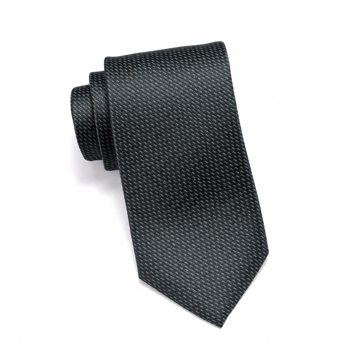 Mens Aurelio & Co. Tie - Graphite Brick Dash - polyester microfiber tie