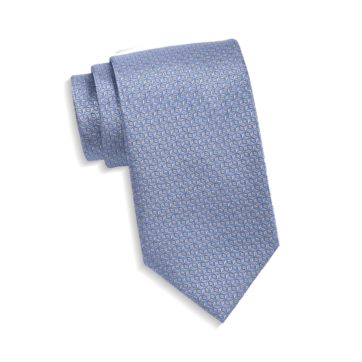 Teens Aurelio & Co. Tie - Sky Cube Block - polyester microfiber tie
