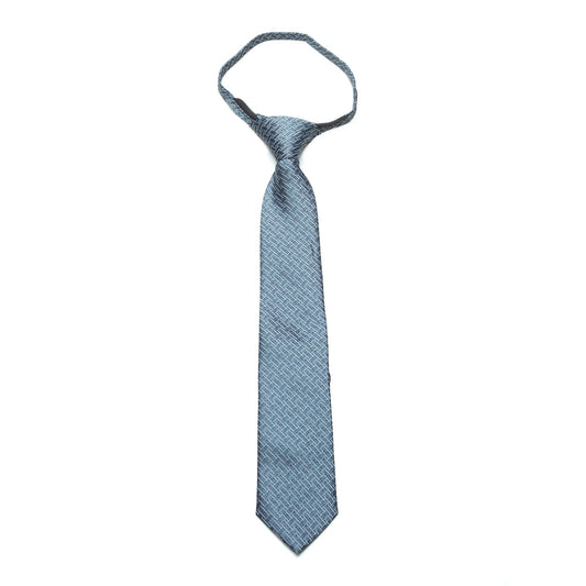 Boys Zipper Tie – Steel Lattice