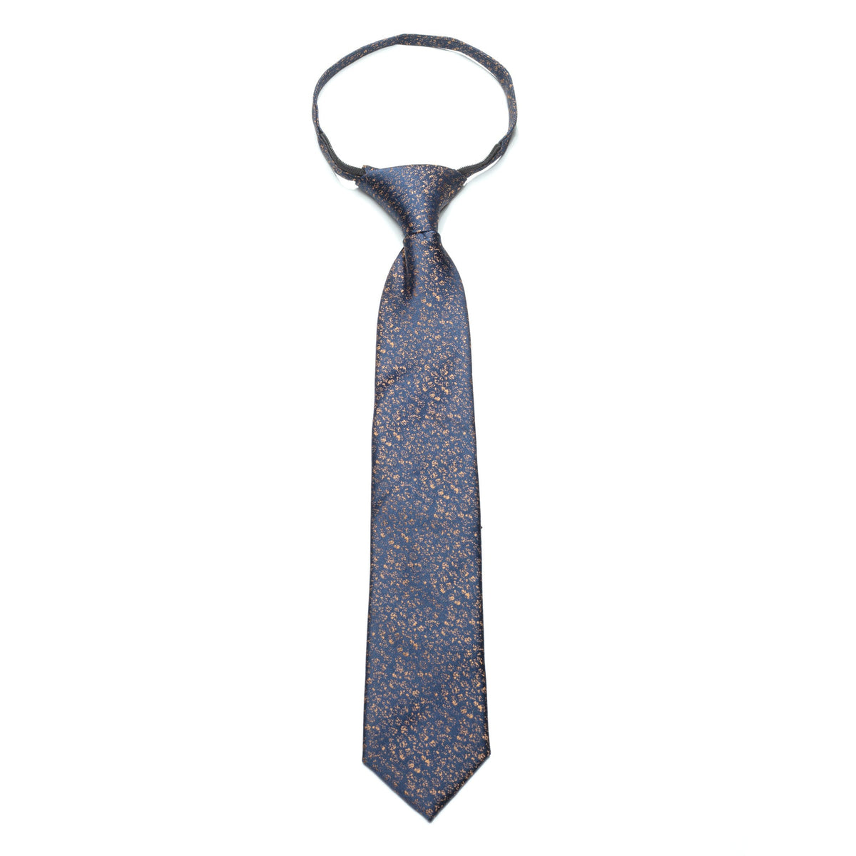 Boys Zipper Tie – Copper Speckle
