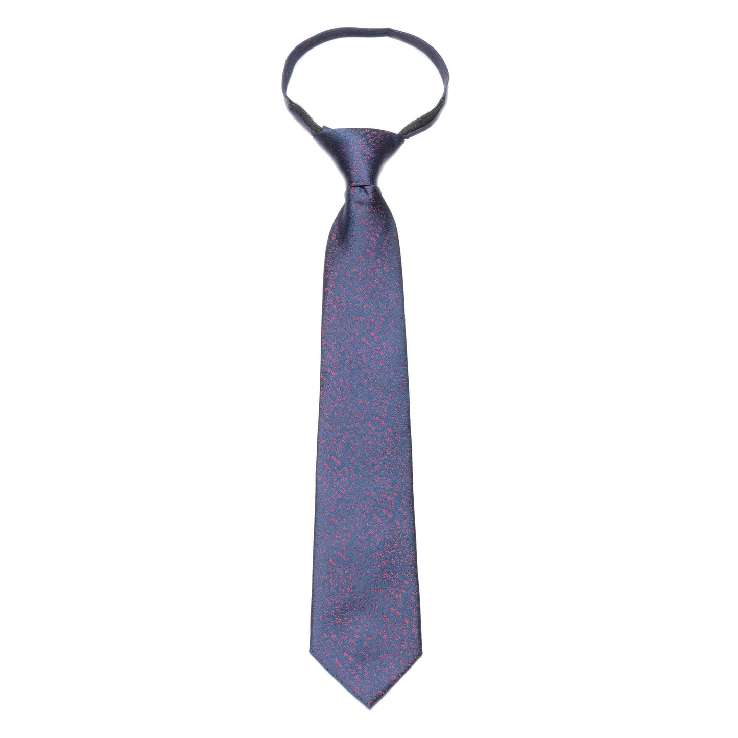 Boys Zipper Tie – Crimson Speckle
