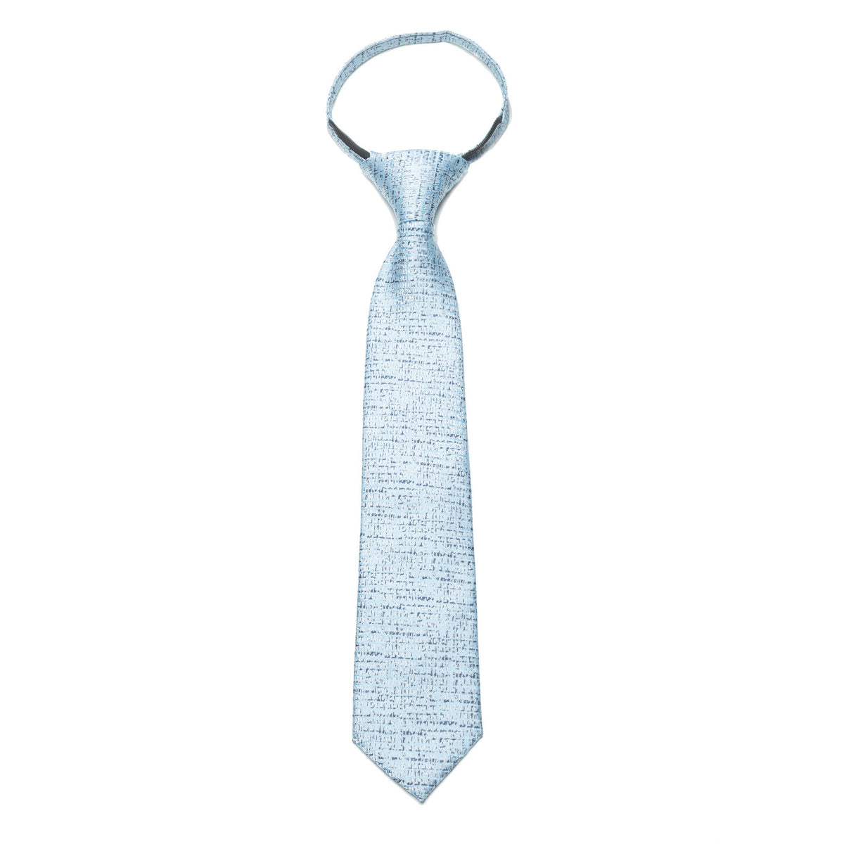 Boys Zipper Tie – Frosted Grid
