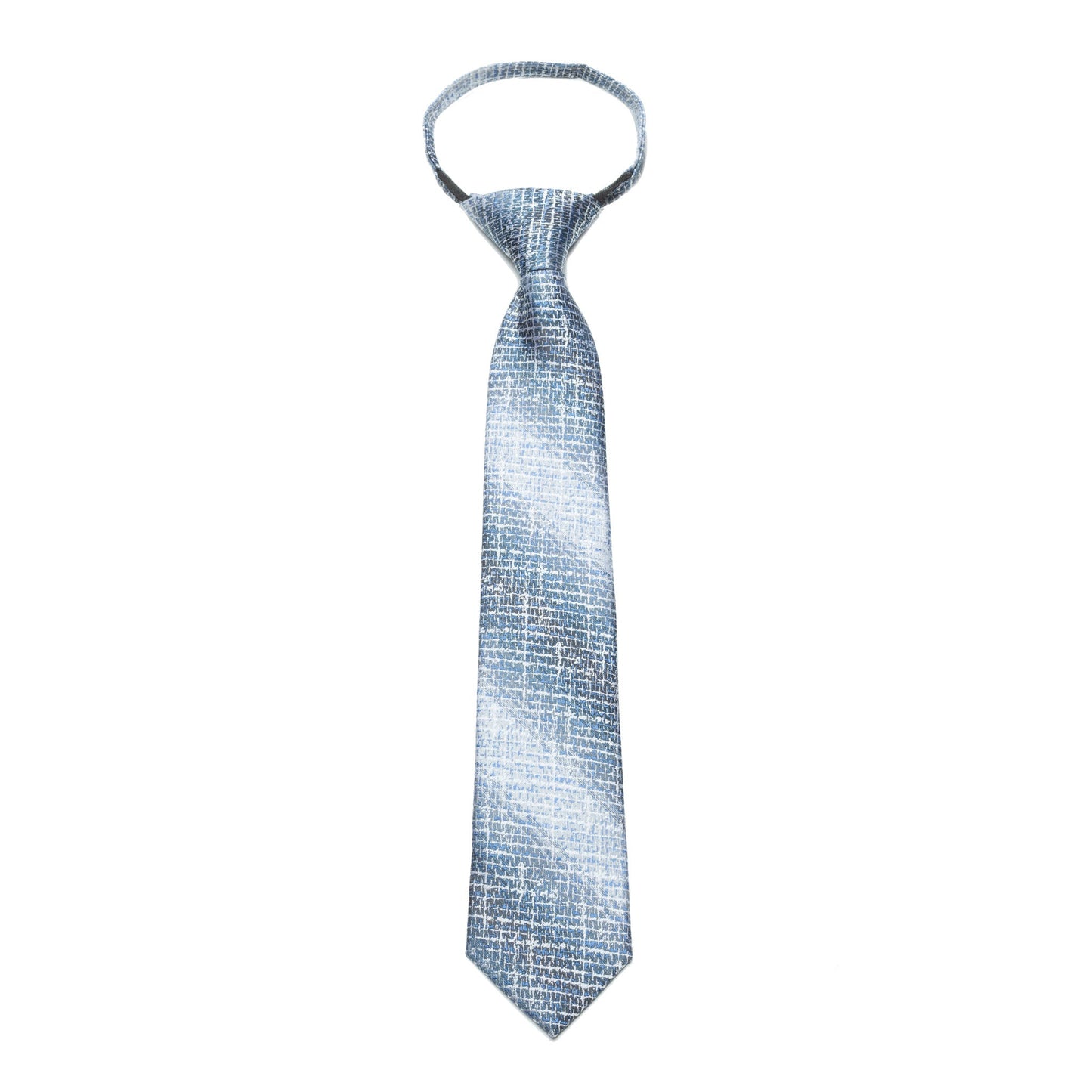Boys Zipper Tie – Arctic Brushstroke