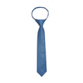 Boys Zipper Tie - Blue Diamond Prism