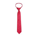Boys Zipper Tie - Crimson Speckle