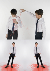 CLEAN Boys Twill NON IRON Cutaway Collar Short Sleeves