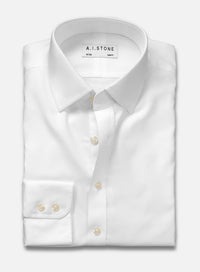 Mens Pinpoint Spread Collar NON IRON Slim Fit